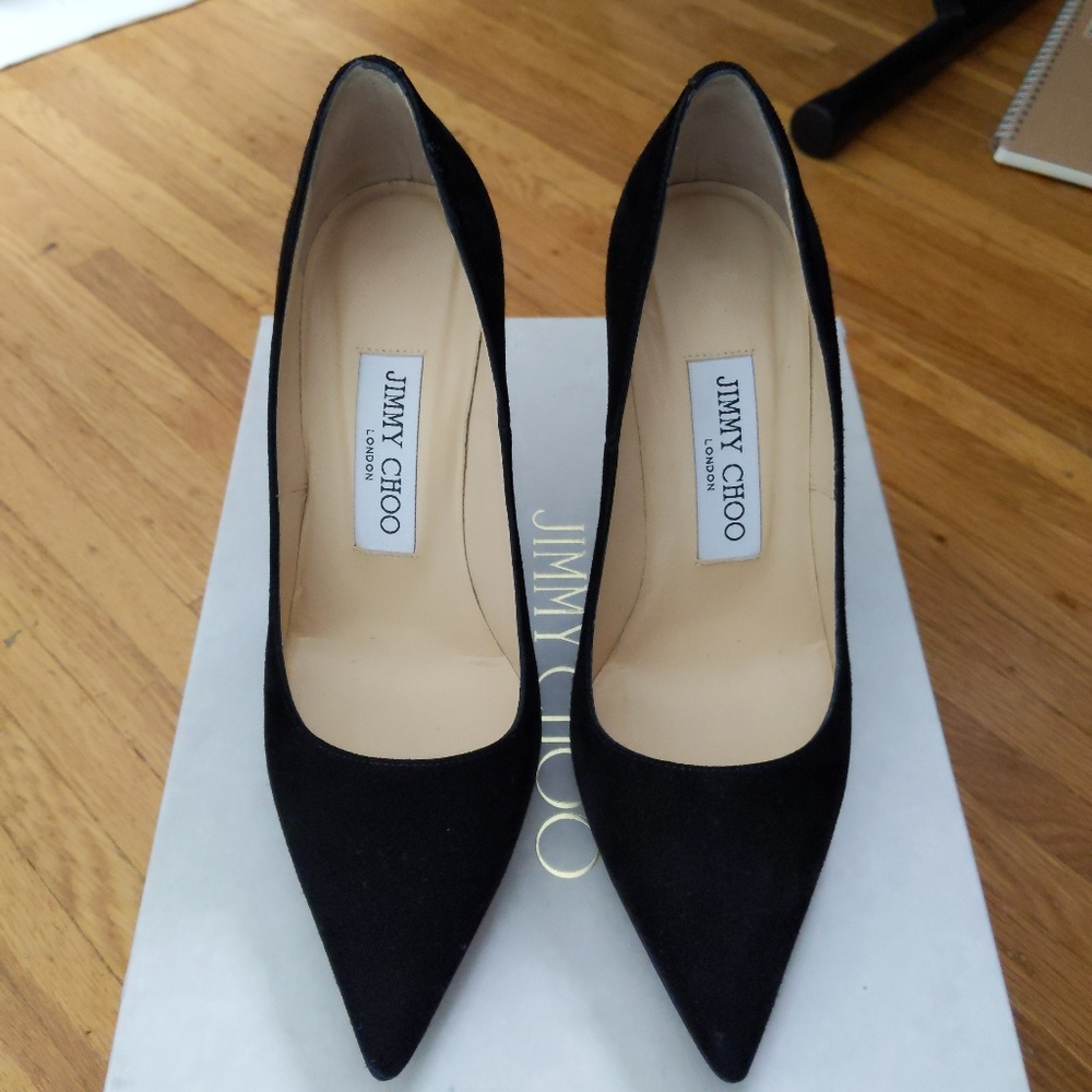 Jimmy Choo Abel in Black Suede 34